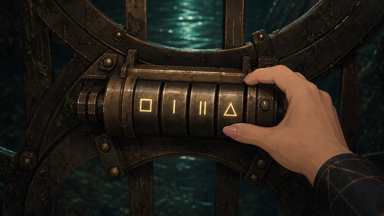 runes on a lock